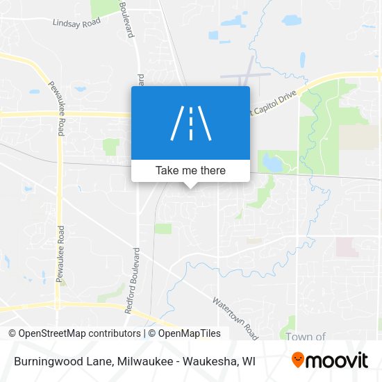 Burningwood Lane map