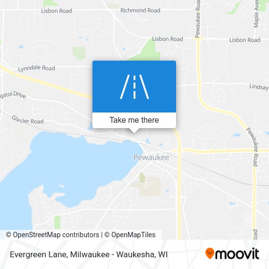 Evergreen Lane map