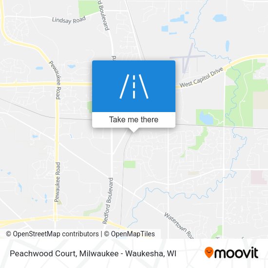 Peachwood Court map