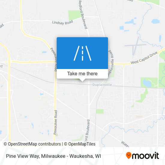 Pine View Way map