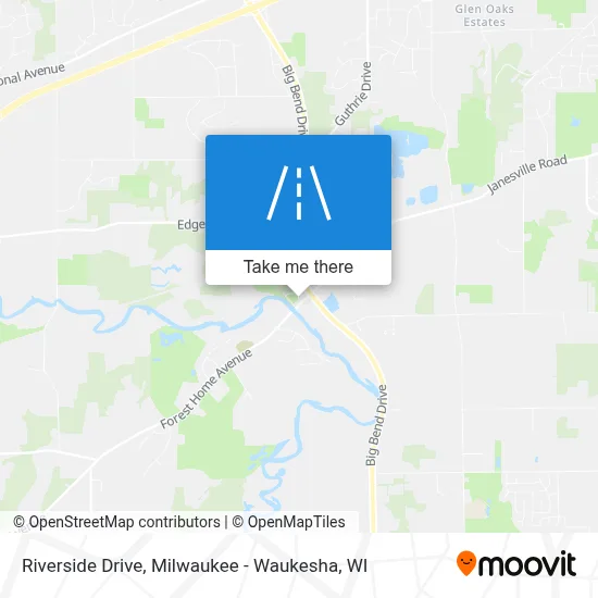 Riverside Drive map