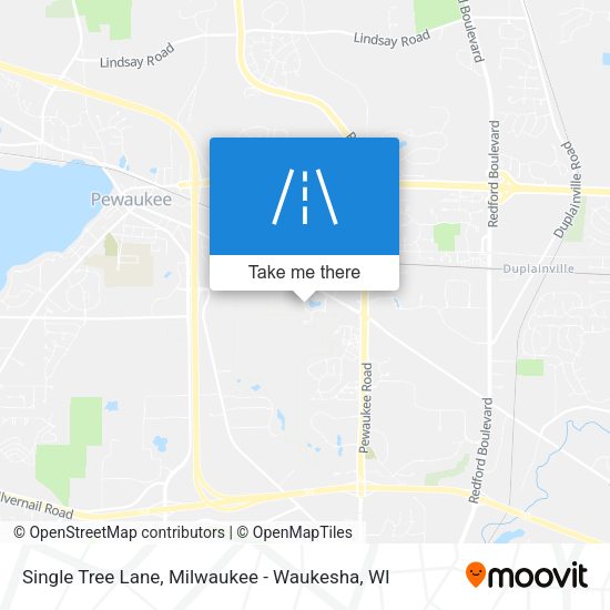 Single Tree Lane map