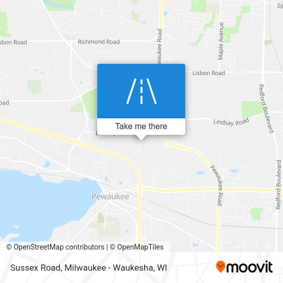 Sussex Road map