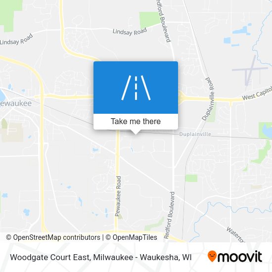 Mapa de Woodgate Court East