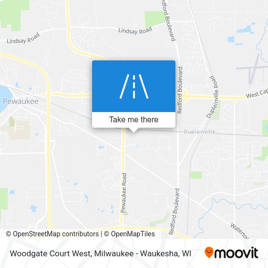 Mapa de Woodgate Court West