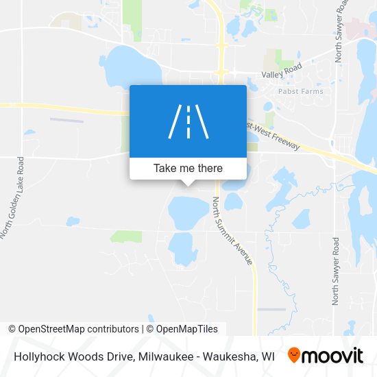 Hollyhock Woods Drive map