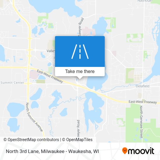 North 3rd Lane map