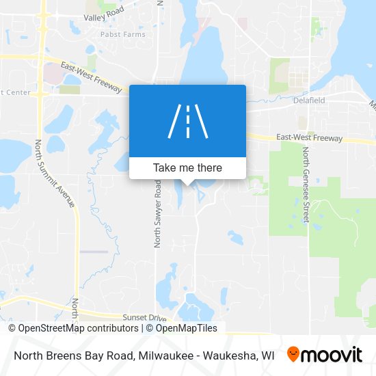 North Breens Bay Road map