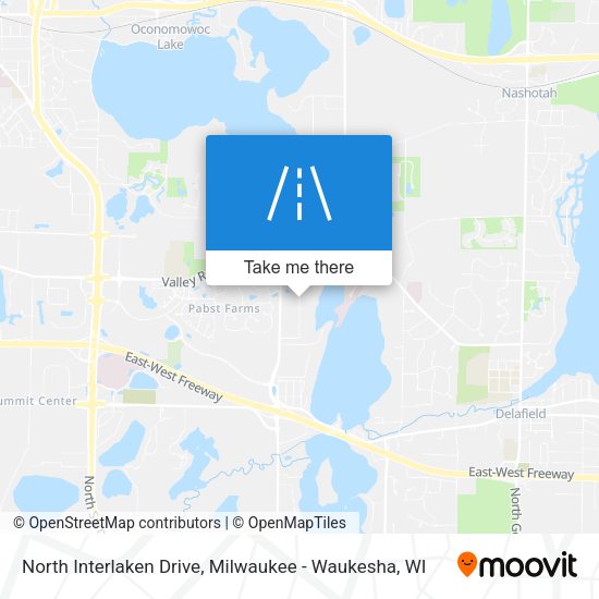 North Interlaken Drive map
