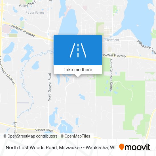 North Lost Woods Road map