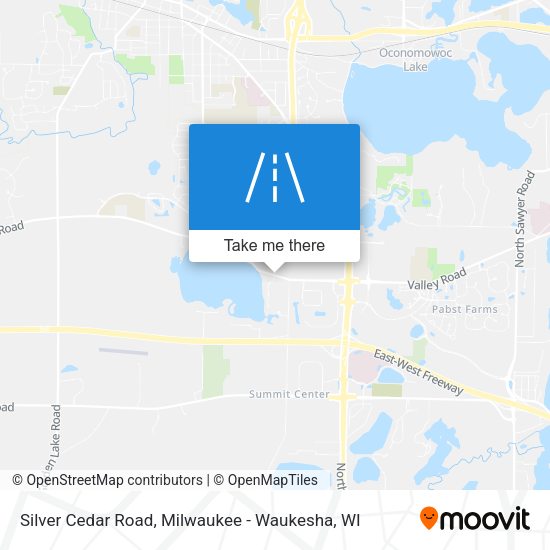 Silver Cedar Road map