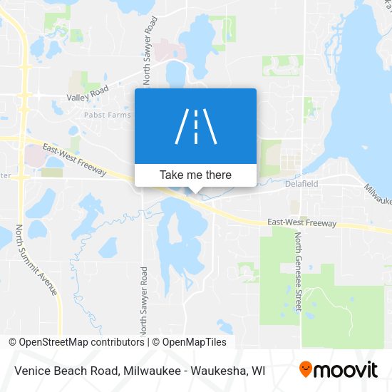 Venice Beach Road map