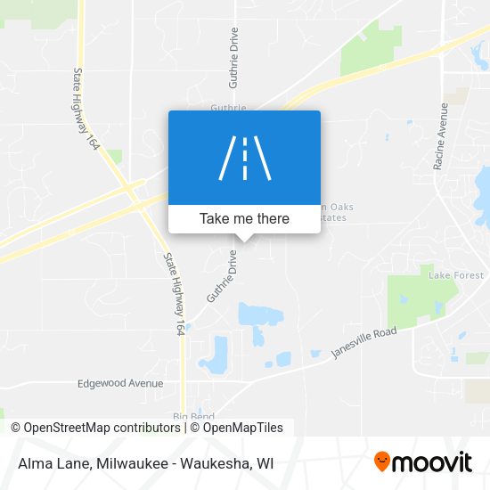 Alma Lane map