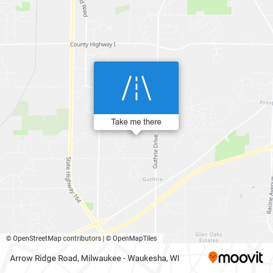 Arrow Ridge Road map