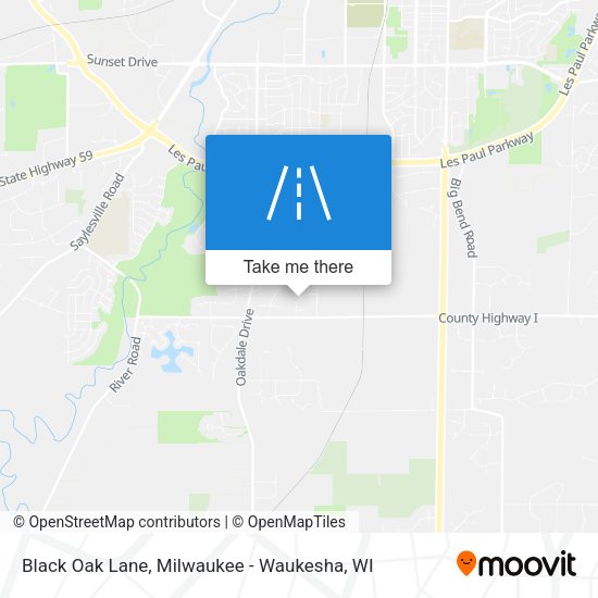 Black Oak Lane map