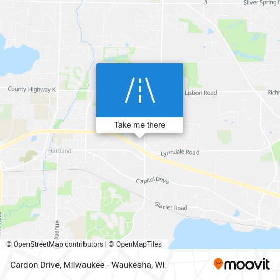 Cardon Drive map