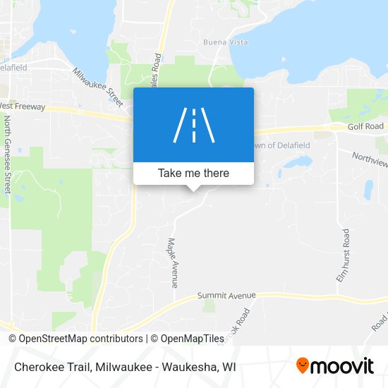 Mapa de Cherokee Trail