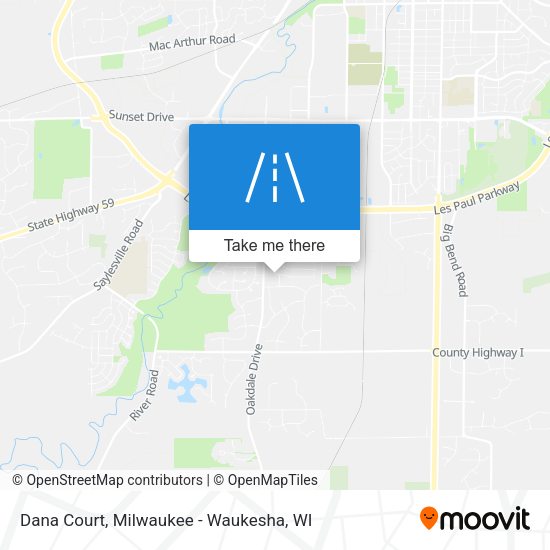 Dana Court map
