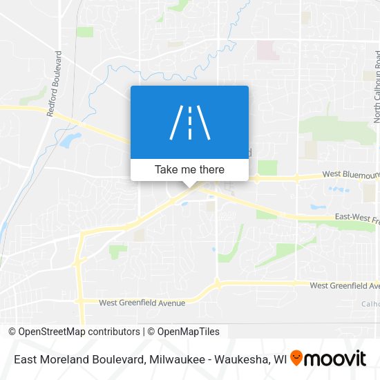East Moreland Boulevard map