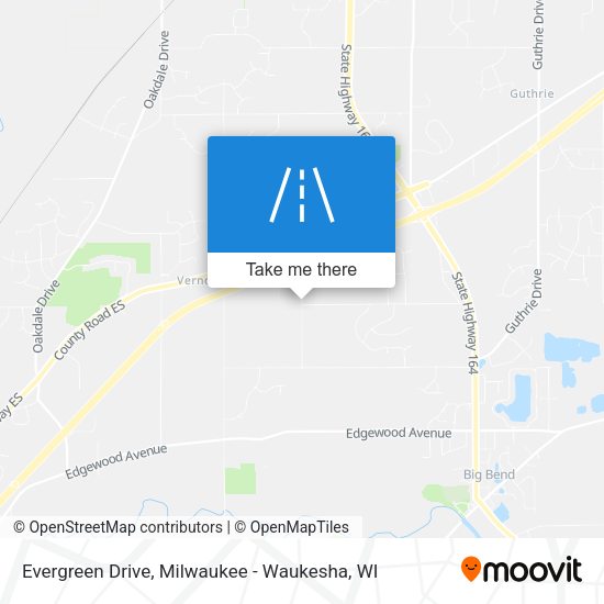 Mapa de Evergreen Drive