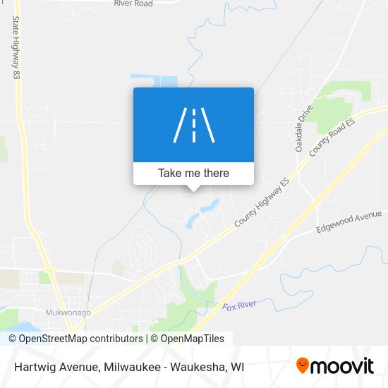 Mapa de Hartwig Avenue