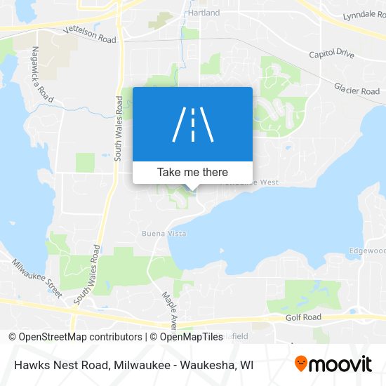 Hawks Nest Road map