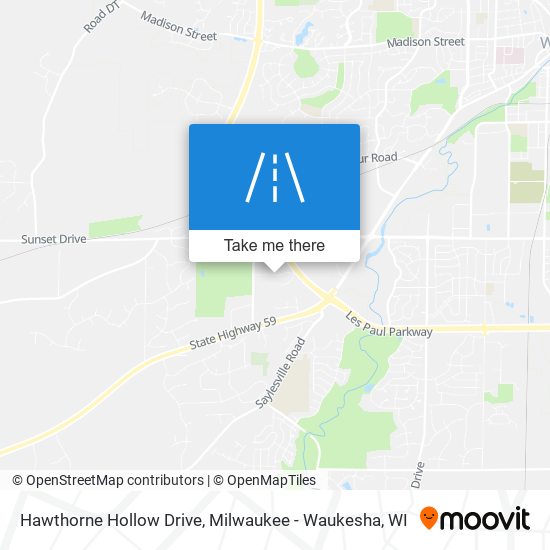 Hawthorne Hollow Drive map