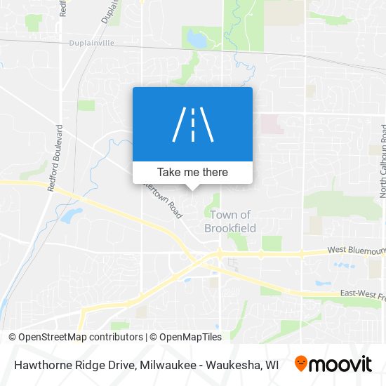 Mapa de Hawthorne Ridge Drive