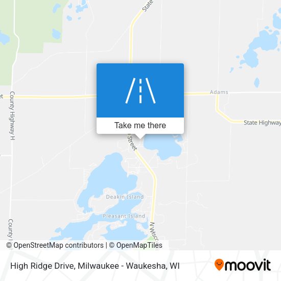 High Ridge Drive map
