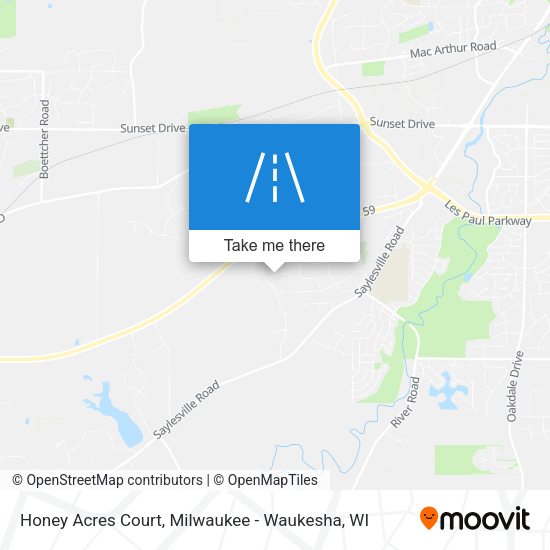 Mapa de Honey Acres Court