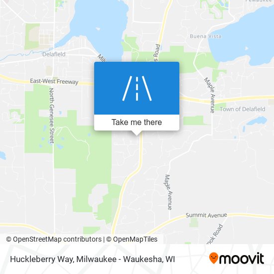 Huckleberry Way map