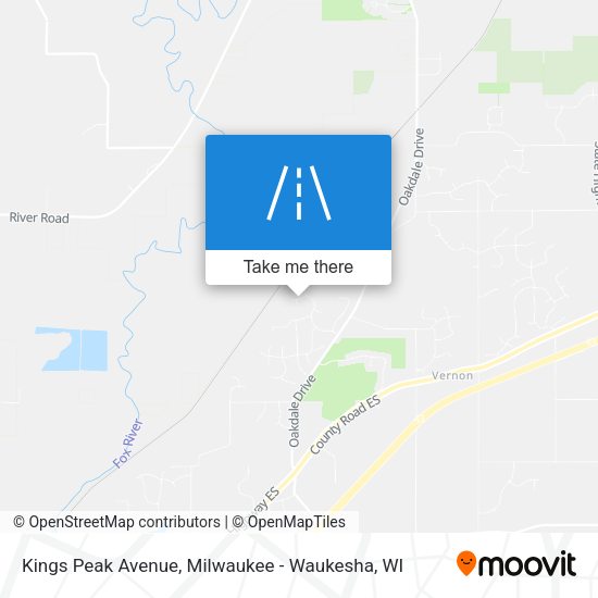 Mapa de Kings Peak Avenue