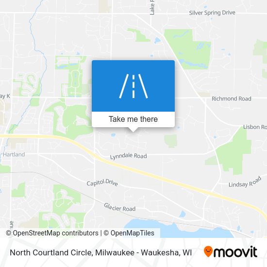 North Courtland Circle map