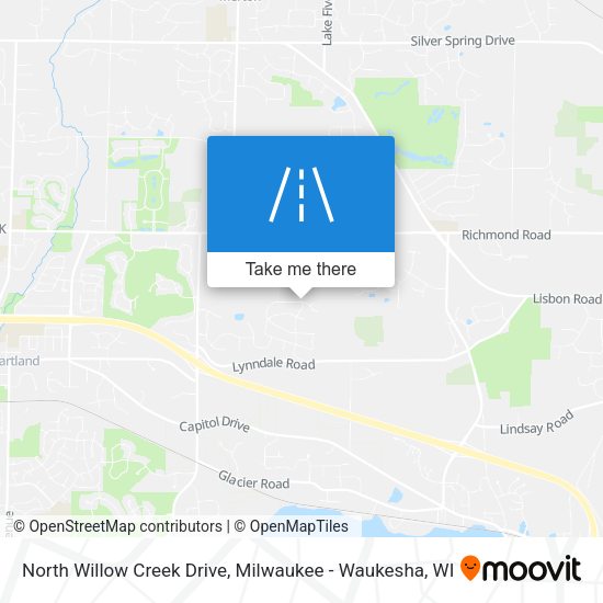 North Willow Creek Drive map