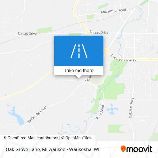 Oak Grove Lane map