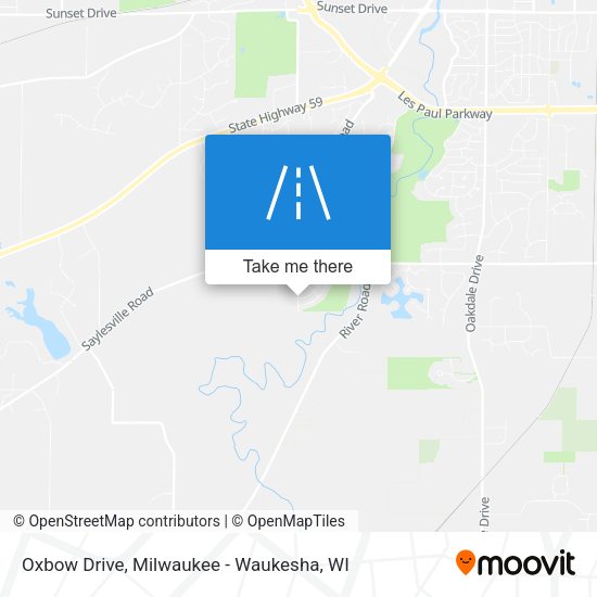 Oxbow Drive map