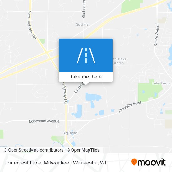 Pinecrest Lane map