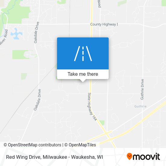 Red Wing Drive map