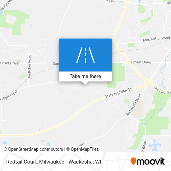 Redtail Court map