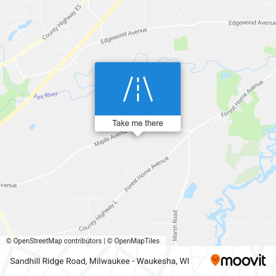 Mapa de Sandhill Ridge Road