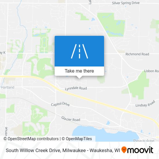 Mapa de South Willow Creek Drive