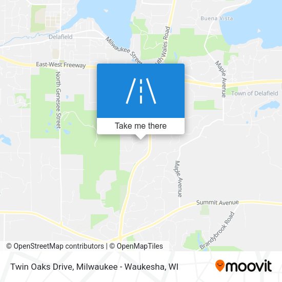 Twin Oaks Drive map