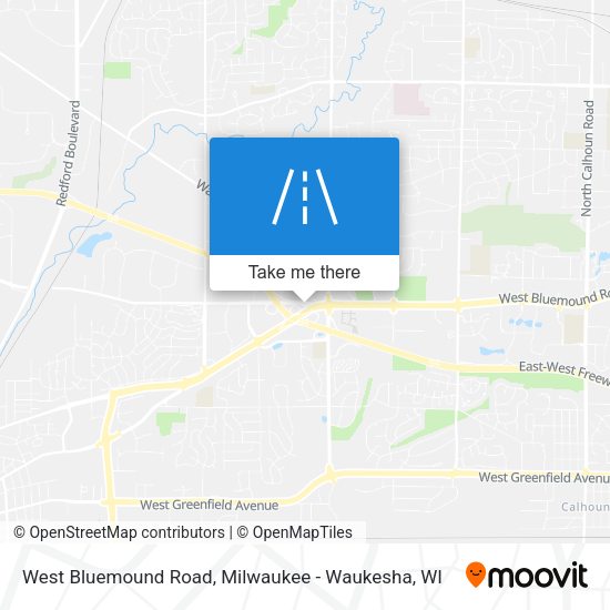 Mapa de West Bluemound Road