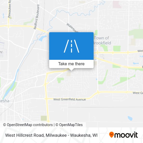 Mapa de West Hillcrest Road
