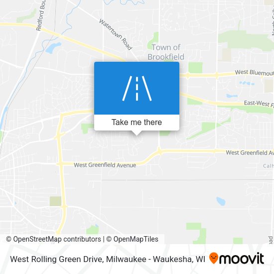 Mapa de West Rolling Green Drive