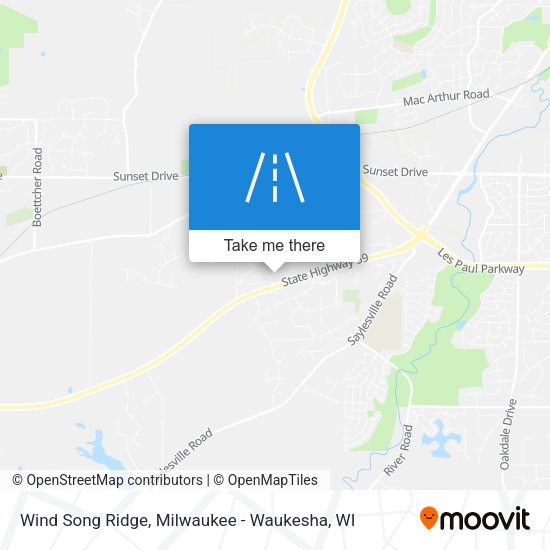 Wind Song Ridge map
