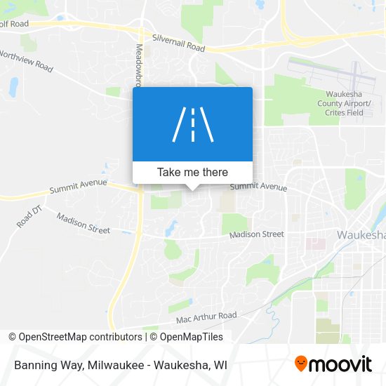Banning Way map