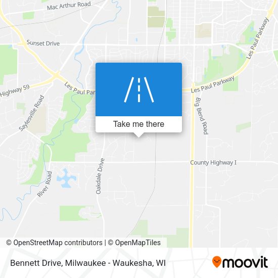Bennett Drive map