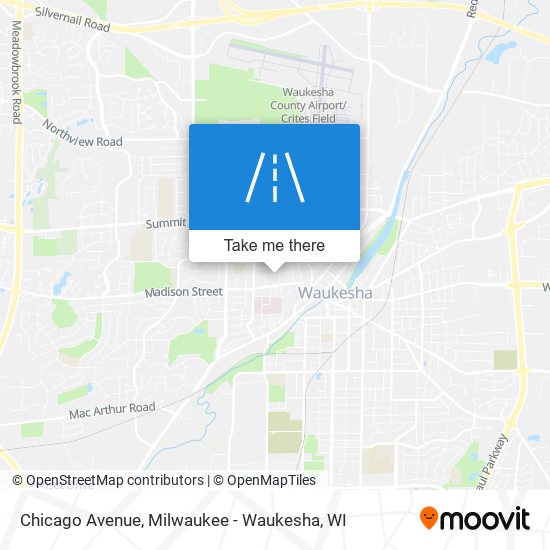 Mapa de Chicago Avenue