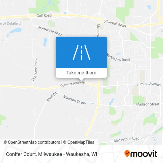 Conifer Court map